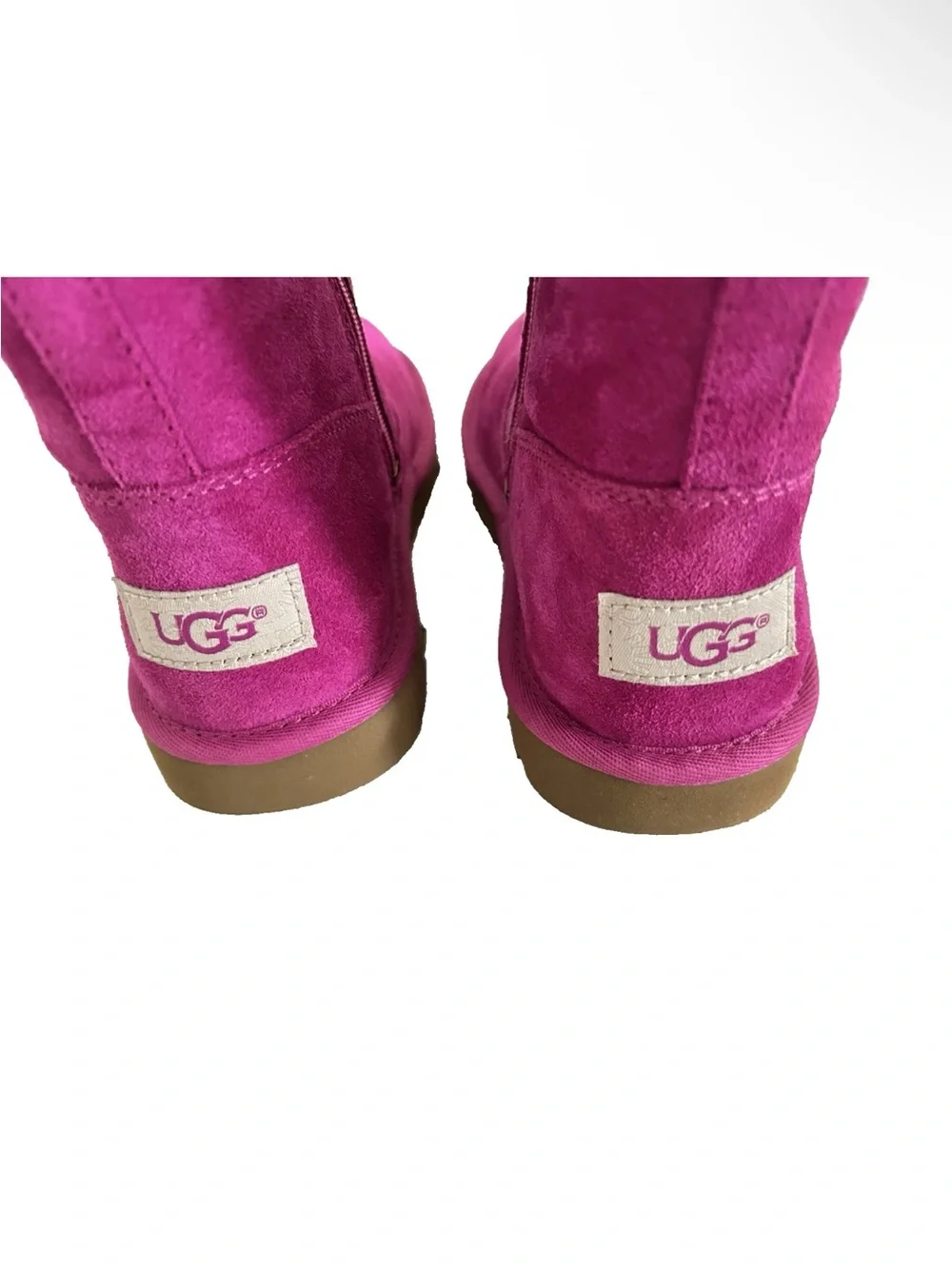 UGG | Lil Sunshine Boots Girls Size 13 Pink Side Zip Slip On Sheepskin
